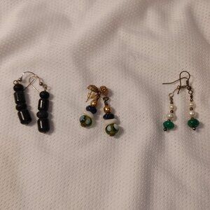 Earrings of Various Styles (set of 3)